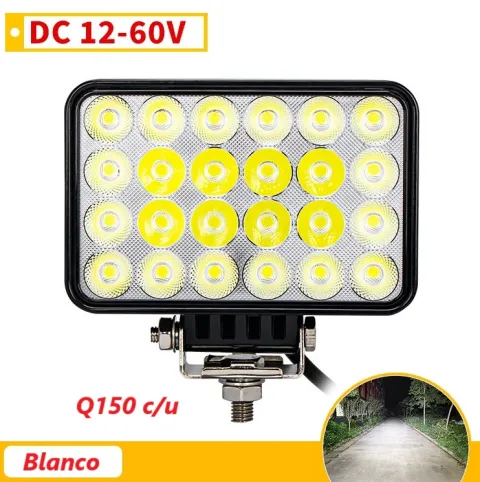 FARO CUADRADO 4X6 BLANCO 10-30V