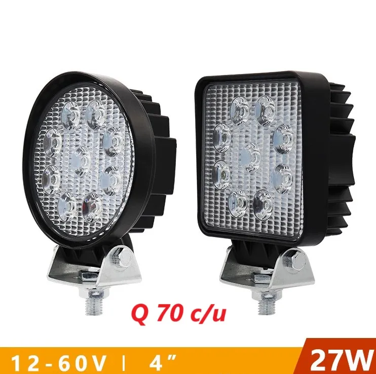 HALOGENO 4" 27W 9LED REDONDO