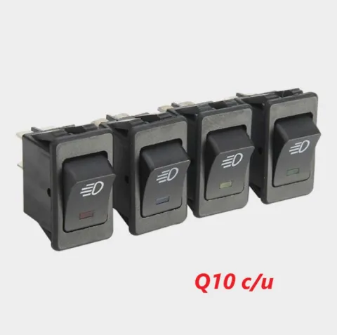 BOTON CUADRADO CON LUZ 35A 12V