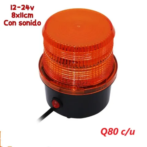 LUZ ROTATIVA CON SONIDO 12-24V