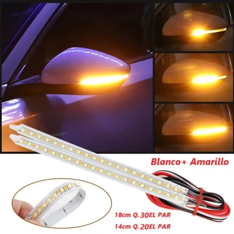 TIRA LED BLANCO+AMARILLO 18CM PAR