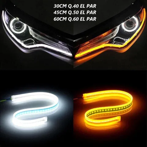 TUBO LED BLANCO+AMARILLO 30CM