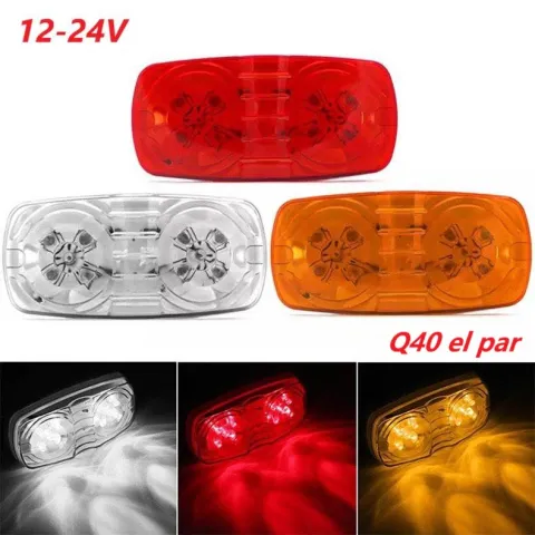 LUZ CAJON 10LED 12-24V BLANCO/AMARILLO/ROJO C/U